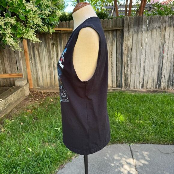 Way To Celebrate Graphic Muscle Tank Top Ride Free And Live Fast Men's Small - Picture 3 of 10